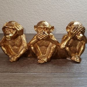 Sagebrook Home Three Wise Monkeys Figurine (Small)